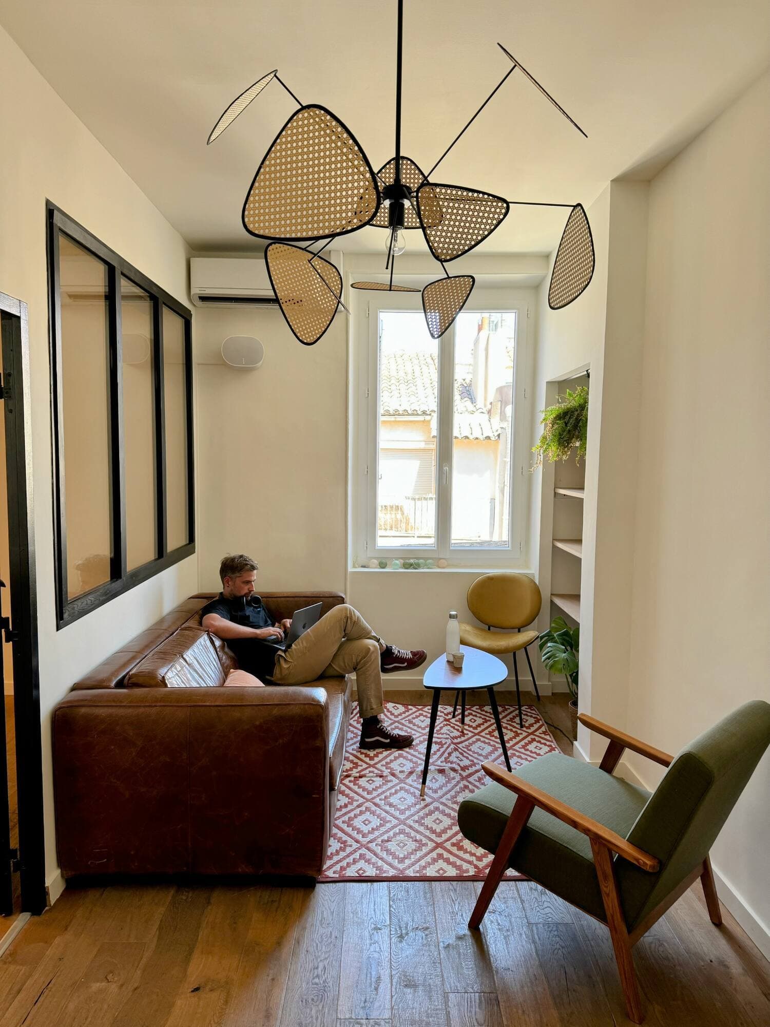 The sofa corner with armchairs, for a quiet break