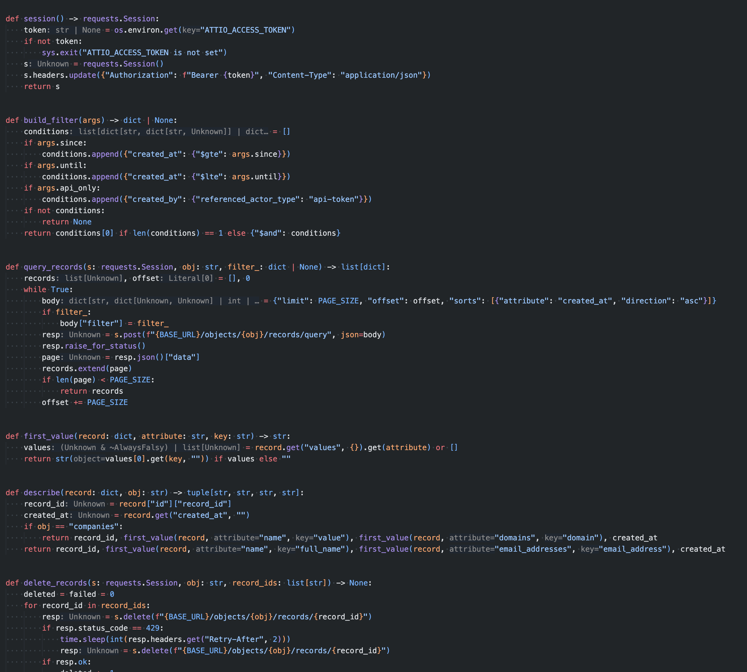 The full naive script, in Cursor